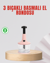 Manuel Mutfak Rondosu Keskin Bıçaklı Geniş Hazneli