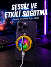 Manyetik Telefon Soğutucu RGB Fanlı Mobil Oyun Soğutucusu