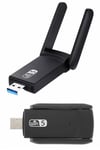 Mbps Wifi Alıcı Kablosuz Wifi Adaptörü Çift Band Çift Antenli Yeni Nesil