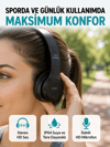 Mikrofonlu Kablosuz Kulaklık | Uzun Pil Ömrü ve Stereo Ses Performansı Yeni Nesil