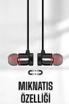 Mikrofonlu Kablosuz Sport Kulak İçi Mıknatıslı Kulaklık