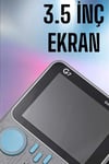 Mini Atari El Atarisi 3.5 inç Ekran Çift Konsol 666 Adet Retro Oyun Gameboy El Atarisi
