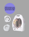 Mini Elektrikli Isıtıcı 2000W – Termostatlı Fanlı Isıtma, Taşınabilir Tasarım