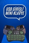 Mini Klavye Gaming Pc Playstation Ledli Mouse Rgb Mouse Bluetooth Usb