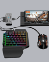 Mobil Gaming Oyun Seti 5in1 X8 Pro Çipset RGB Klavye Mouse Telefon Tutucu