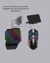 Mobil Gaming Oyun Seti 5in1 X8 Pro Çipset RGB Klavye Mouse Telefon Tutucu