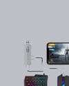 Mobil Gaming Set Klavye + Mouse + Dönüştürücü 5’li Paket Yüksek DPI Bluetooth