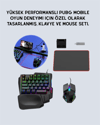 Mobil Uyumlu Klavye Mouse Seti – PUBG ve FPS Oyunları İçin 5'i 1 Arada Oyun Kiti