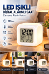 Modern Tasarımlı Küp Saat LED Aydınlatmalı Dijital Alarm Saati
