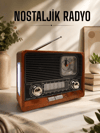 Nostaljik Radyo USB,AUX Ve SD Kart Girişli Bluetooth Bağlantılı