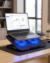 Notebook Soğutucu Fanlı Stand USB Portlu 8 Kademe Laptop Sehpası