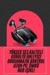 Oyuncu Kulaklığı Gamer Kulaklık ANC Özelliği RGB Işıklı K68 Bluetooth Kulaklık