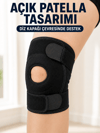 Patella Destekli Kısa Dizlik Ayarlanabilir Bantlı Diz Koruyucu Destek