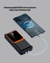 Powerbank 20000 mAh 22.5W Hızlı Şarjlı ve Kompakt Çoklu Kablo Çıkışlı