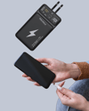 Powerbank Hızlı Şarj 10000 mAh Dahili Kablo Yeni Nesil