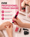 Profesyonel Tırnak Matkap Makinesi – USB Şarjlı, Ayarlanabilir Hız, Düşük Titreşimli ve Sessiz Çalışma