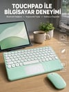Profesyonel Wifi Q Klavye Bluetooth Klavye Touchpad 10.8 Inç Yeni Nesil