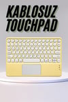 Profesyonel Wifi Q Klavye Bluetooth Klavye Touchpad 10.8 Inç Yeni Nesil