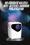 Projeksiyon Ev Sineması Bluetooth 4k HD Kaliteli Görüntü Kumandalı