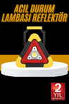 Reflektör Işıklı Ikaz Lambası Şarjlı Çok Fonksiyonlu Işıklı Üçgen Reflektör