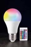 Renk Değiştirebilen RGB Işıklı Led Ampul A+Enerji 10 Watt Led Işık
