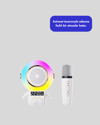 Renkli Işıklı Astronot Mini Bluetooth Speaker ve Karaoke Mikrofon