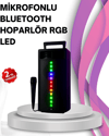 Renkli Işıklı Bluetooth Hoparlör – Taşınabilir, Güçlü Ses Performansı