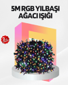 Renkli LED Işık Zinciri 8 Modlu Dekoratif Aydınlatma