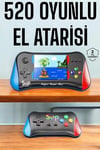 Retro 500 Oyunlu Nostaljik Oyunlu El Atari Gamebox Oyun Konsolu Çift Destekli