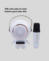 RGB Işıklı Astronot Bluetooth Hoparlör Karaoke Mikrofonlu