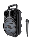 RGB Işıklı Bluetooth Karaoke Hoparlör Mikrofonlu USB TF Kart Destekli Taşınabilir Speaker