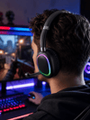 RGB Işıklı Bluetooth Mikrofonlu Kulaklık Uzun Süreli Kullanım Type-C Şarjlı