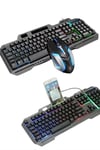 RGB Işıklı Gaming Oyuncu Klavye Q Klavye Mouse Hediyeli