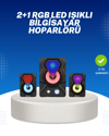 RGB Işıklı USB Hoparlör Seti 9W Çıkış Gücü Derin Bas