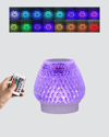 RGB LED Işıklı Kristal Tasarım Bluetooth 5.1 Hoparlör 5W Taşınabilir