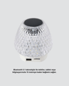 RGB LED Işıklı Kristal Tasarım Bluetooth 5.1 Hoparlör 5W Taşınabilir
