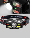 Şarj Edilebilir LED Far Hareket Sensörlü 5 Modlu Outdoor Yeni Nesil