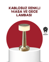 Şarj Edilebilir LED Masa Lambası USB Girişli, Metal Yapı