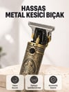 Şarj Edilebilir Saç Sakal Kesme Makinesi 300 Dakika Kullanım 3 Taraklı