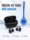 Şarj Kutulu Kablosuz Kulaklık ve Askılı Mavi Charm Saat Avantajlı İkili Set