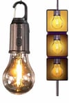 Şarjlı Dekoratif Kamp Lambası Askılı Ampul Led Işık Type-C Girişli