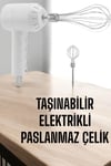 Şarjlı El Mikseri USB Şarjlı Elektrikli Taşınabilir Mini Paslanmaz Çelik