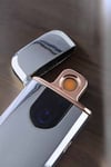 Şarjlı Elektronik Çakmak Dokunmatik Metal Uçlu Alevsiz USB Şarjlı