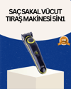 Şarjlı Sessiz Çalışan Saç ve Sakal Şekillendirici Profesyonel Erkek Tıraş Makinesi