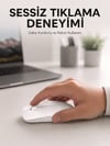 Şarjlı Wireless Mouse Bluetooth Çift Modlu Sessiz Yüksek Hassasiyetli Fare