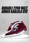 Seramik Tabanlı Kırmızı 2200 Watt Şok Buharlı Ütü
