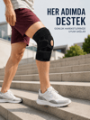 Silikon Patella Destekli Dizlik Nefes Alabilir Ayarlanabilir Cırtlı Ligament Desteği