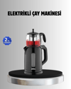 Sinbo STM 5840 Elektrikli Çay Makinesi 1800W Cam Demlik ve Sıcak Tutma Özellikli