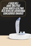 Siyah Nokta Temizleme Cihazı 4 Başlıklı Vakumlu Pilli Ölü Deri Arındırma