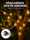 Solar Dekoratif LED Ampul Işık Bahçe Çit Balkon ve Veranda Süsleme Aydınlatması